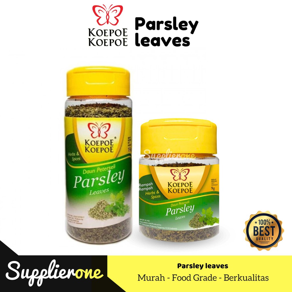 

Parsley Koepoe Koepoe / Daun Parsley Kering / Bubuk Parsley / Parsley Kemasan 19g / Daun Parsley / Parsley Bubuk / Parsley Kering