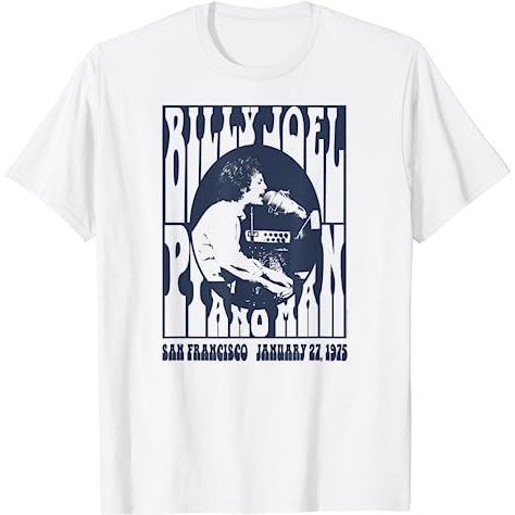 BAJU KAOS Billy Joel - Piano Man, 1975 T-Shirt