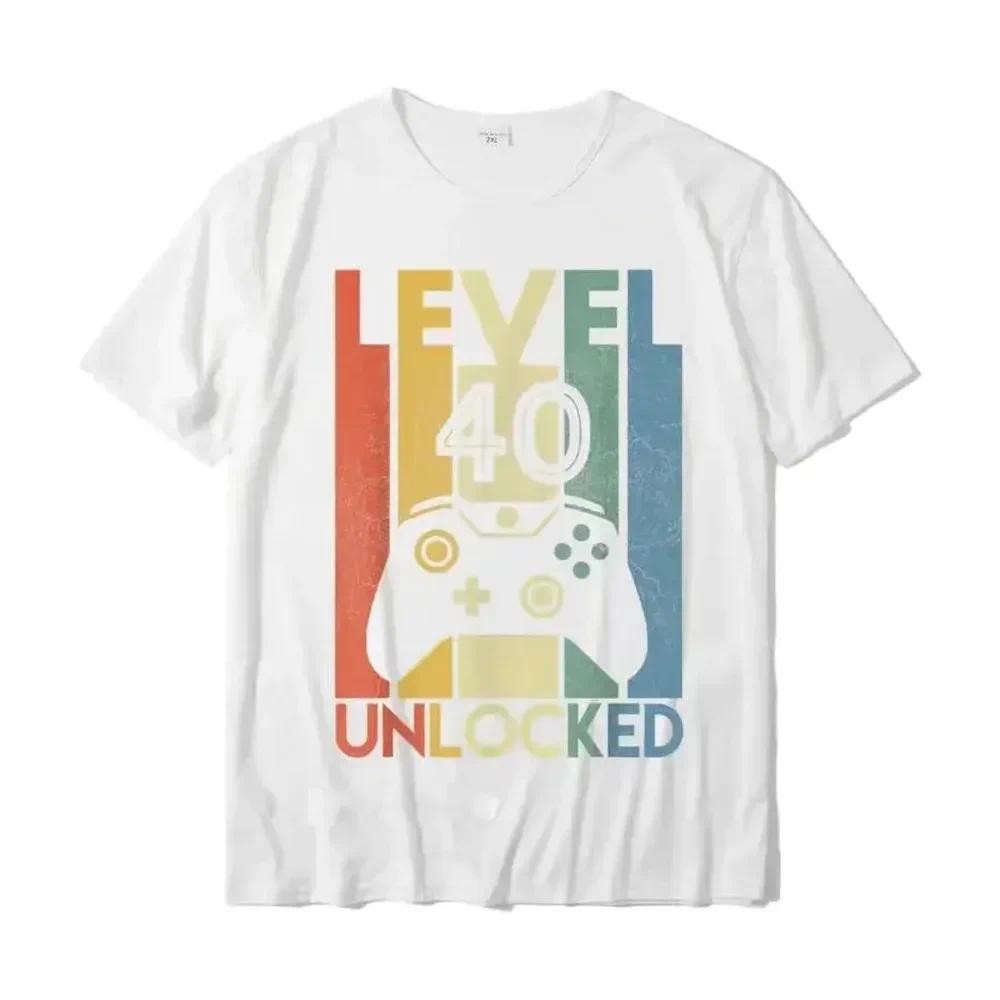 Kaos Tshirt Level 40 Unlocked Pria Wanita Unisex Cotton Combed 24s Regular Fit