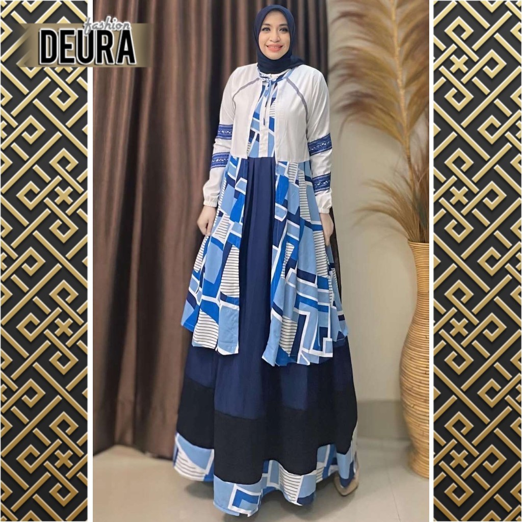 DEURA FASHION - Set Gamis Wanita Deura SD-452 / Gamis Deura Terbaru / Gamis Deura Original