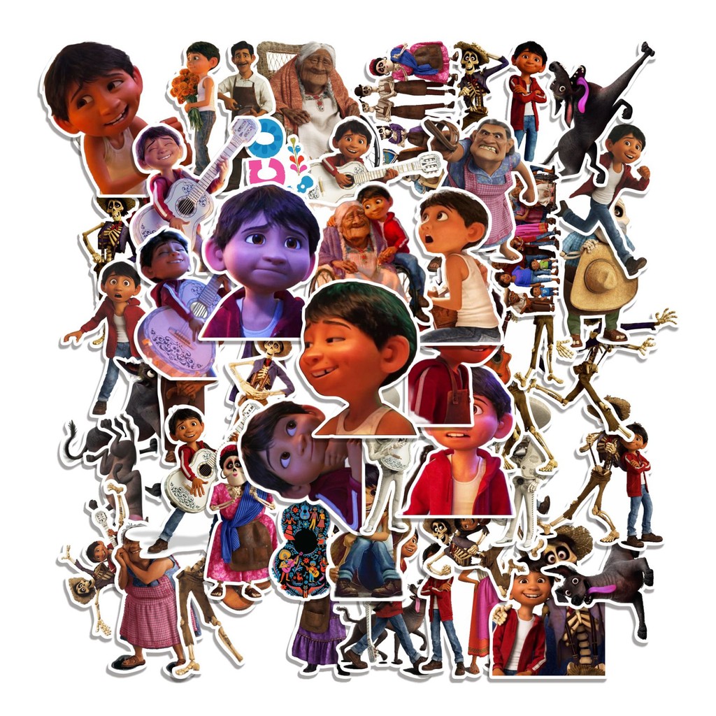 

COD 50 Pcs Stiker COCO CARTOON Lucu Anti Air Untuk Dekorasi Notebook Sepeda Skateboard Handphone