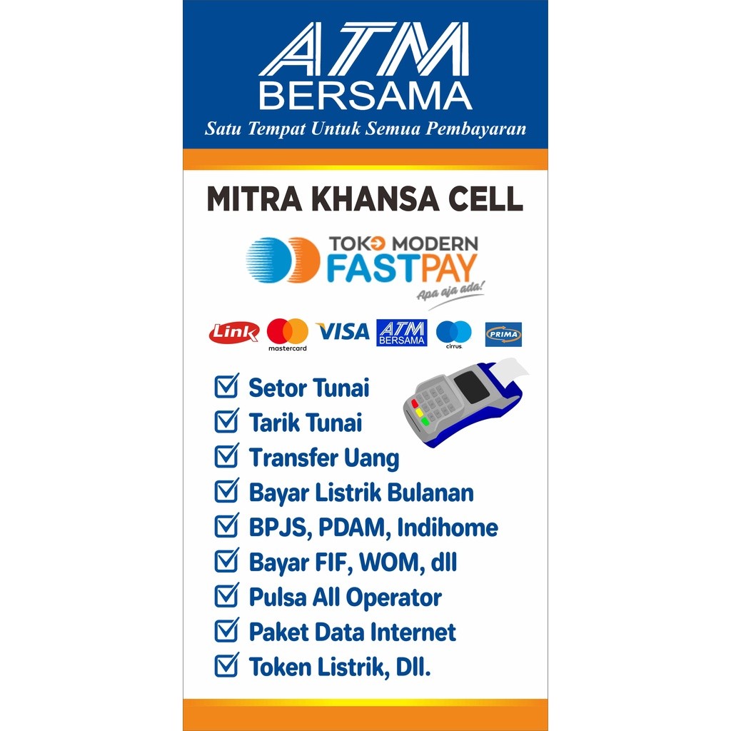 

STIKER VINYL FASTPAY (CUSTOM, TULIS NAMA AGEN DI CHAT/CATATAN ORDER)