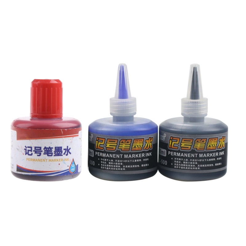 

1 Bottle 50ml Refill for Refilling Inks Marker Pen Black Red Colors