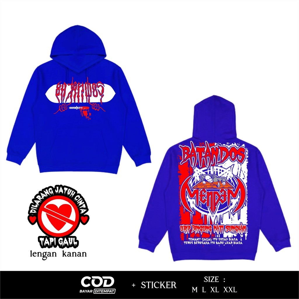 Hoodie Netral Batandos Mendem Desain Terbaru By Sun Distro