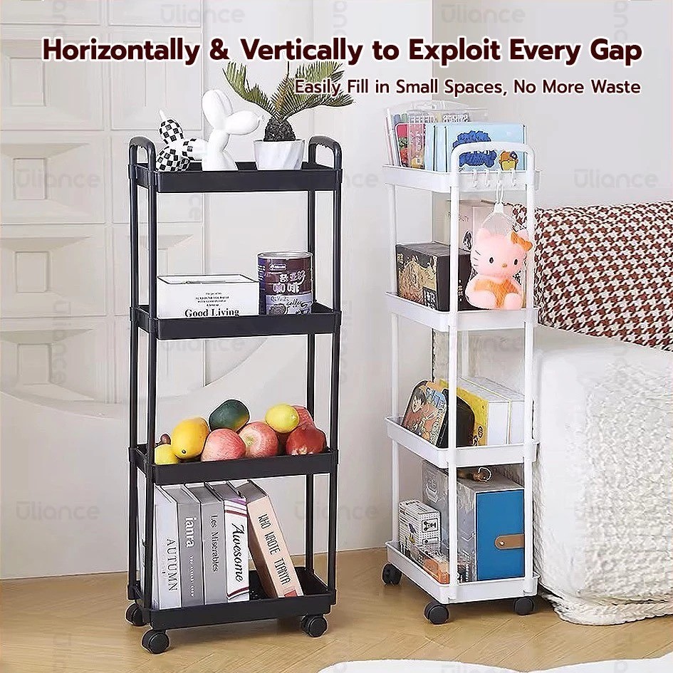 Rak Plastik Susun / Rak Roda Troli Susun Serbaguna