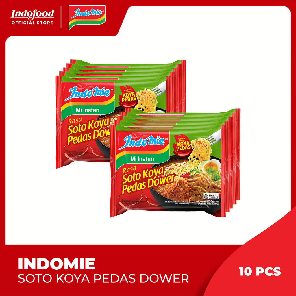 

10 Pcs - Indomie Rasa Soto Koya Pedas Dower