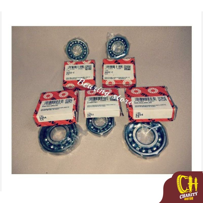 Bearing Laher FAG Mesin Rasio Ratio Suzuki Thunder 125 Full Set Fag C3 hi speed fulset fullset