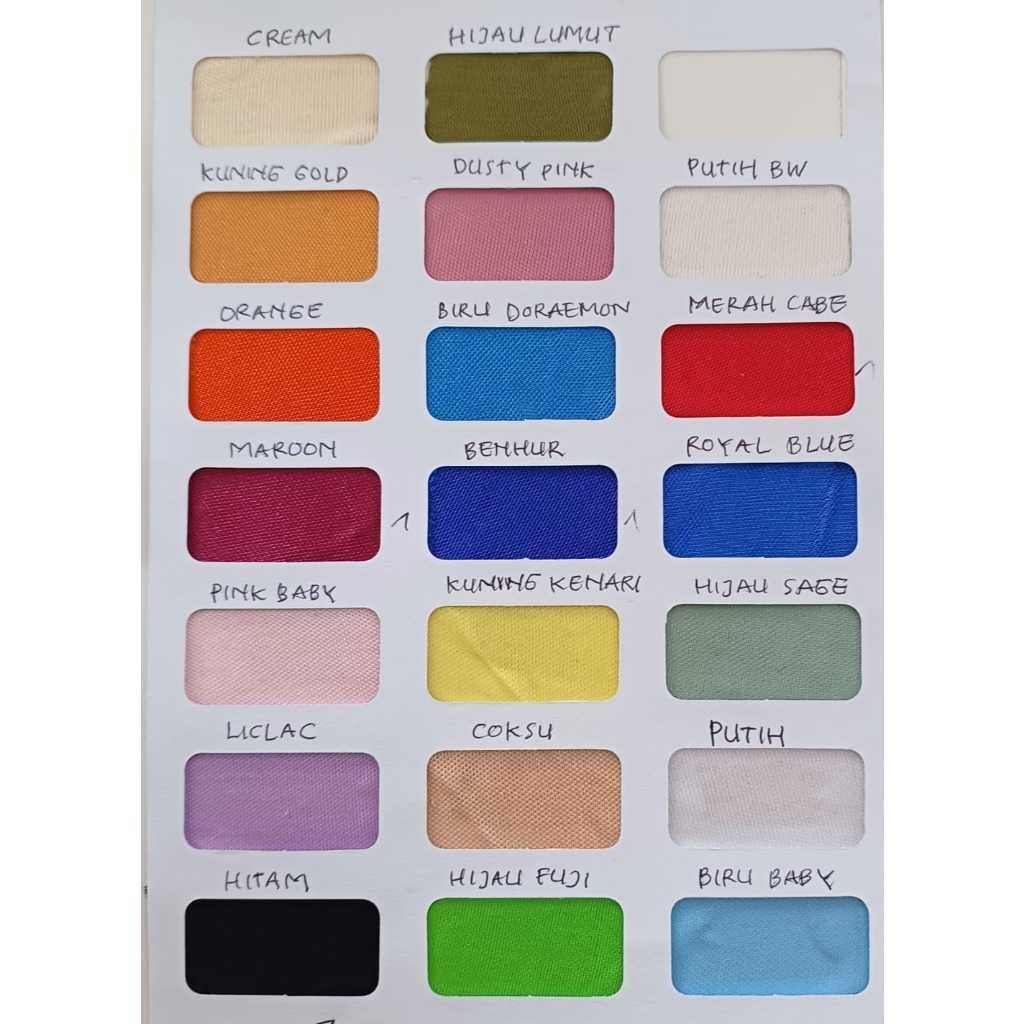 Kain abutay filamin / Bahan abutay / Kain habutai untuk dekorasi background per kilo