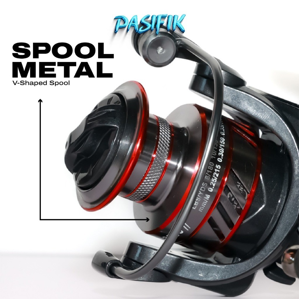 Terlaris Reel Pancing Spinning Series DA1000-7000 13 Ball Bearings Kumparan Aloi 8KG Tarik Maksimal 