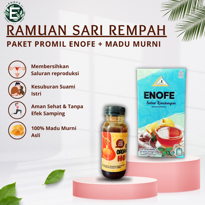 

TSGROUP PAKET PROMIL HEMAT ENOFE & MADU 100% MURNI | SUBUR KANDUNGAN | GARIS DUA| SEHAT RAHIM | HAID LANCAR | ENOFE