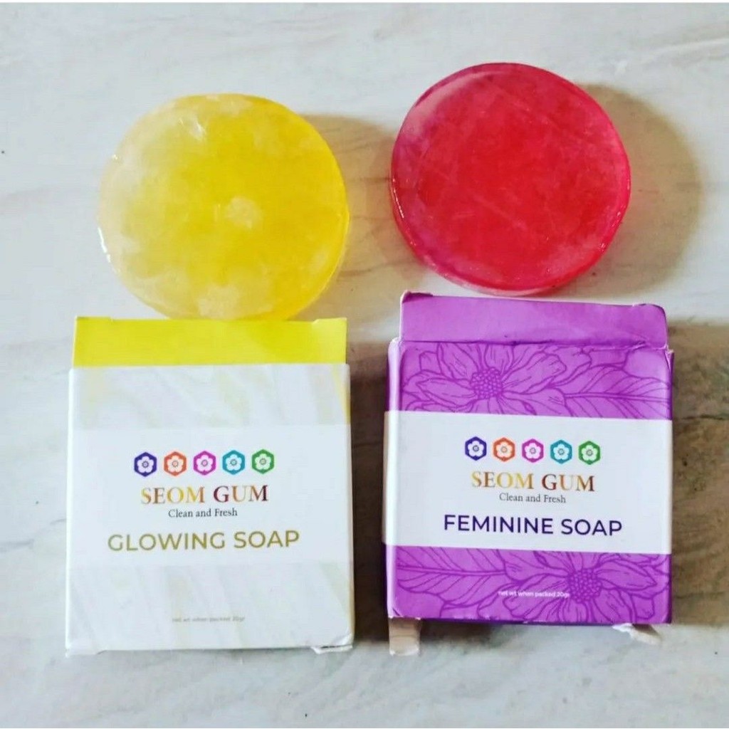 SEOM GUM Sabun Glowing Soap, Feminine Soap, Sabun Leafhea Glutha Soap Original BPOM BEST SUPLEMEN SH