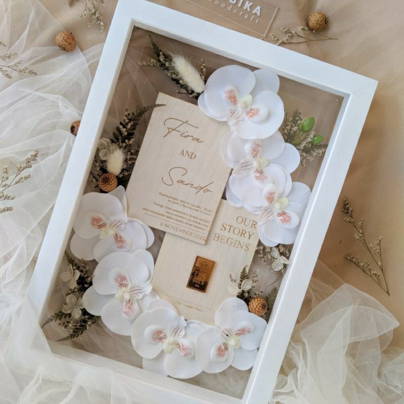 Mahar Uang Pernikahan Transparan / Mahar Pernikahan Unik / Mahar Bunga Modern / Mahar Nikah Unik