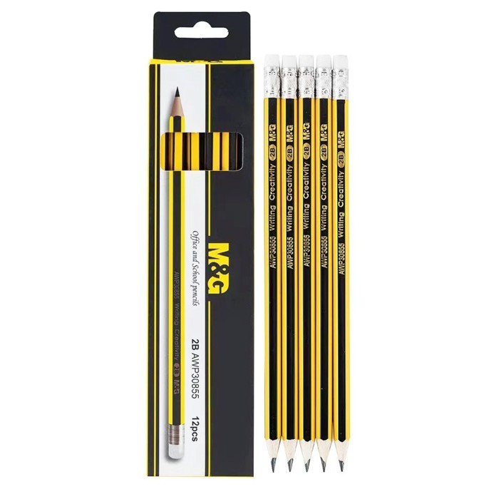 

Pensil Kayu 2B Pensil + Penghapus M&G AWP30855 AWP30914 AWP30971 AWP32012 AWP309B5