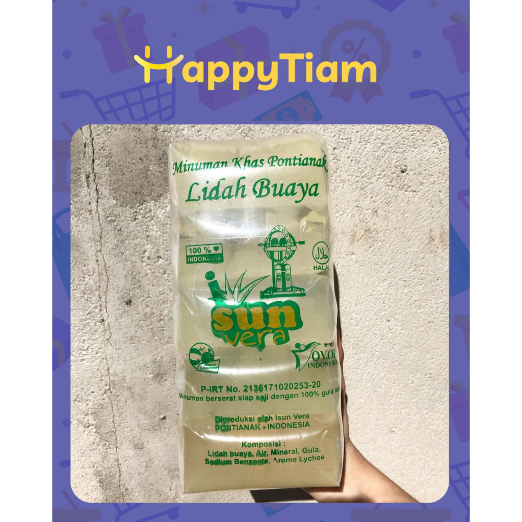 

MINUMAN LIDAH BUAYA LECI I SUN VERA BALOK ALOEVERA OLEH PONTIANAK BOTOL CUP SEGAR ALOE VERA DRINK