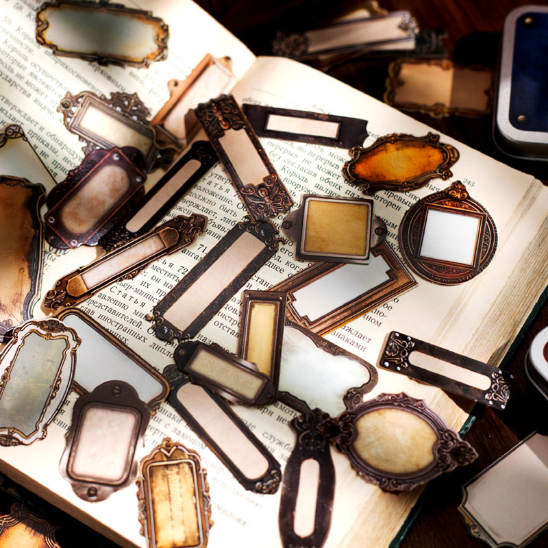 

4 Style 50 Pcs/pack metal collector series collage card suitable for DIY photo frame and other kinds of handbook decoration