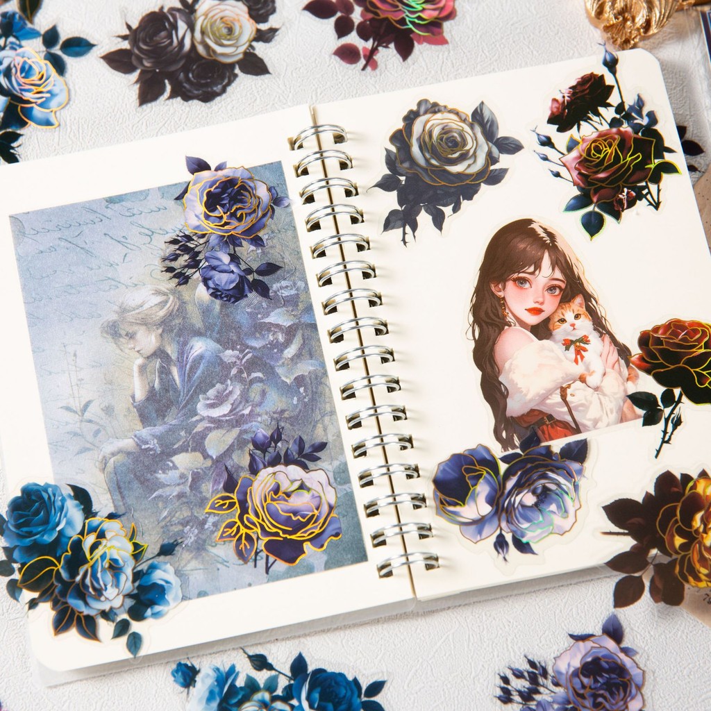 

20pcs/lot Kawaii Stationery Stickers Eternal Rose Diary Planner Decorative Mobile Stickers Scrapbooking DIY Craft Sticker