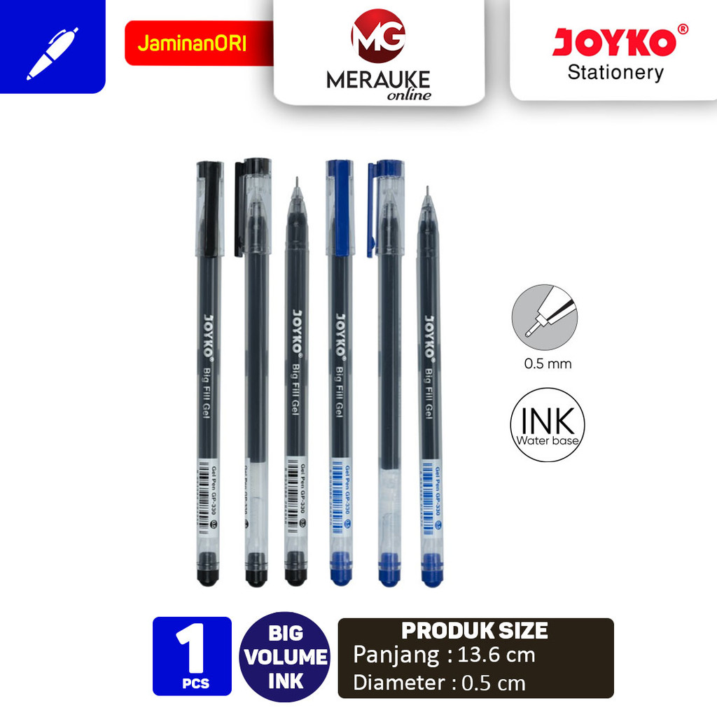 

Gel Pen JOYKO GP-330 0.5 mm (Satuan)