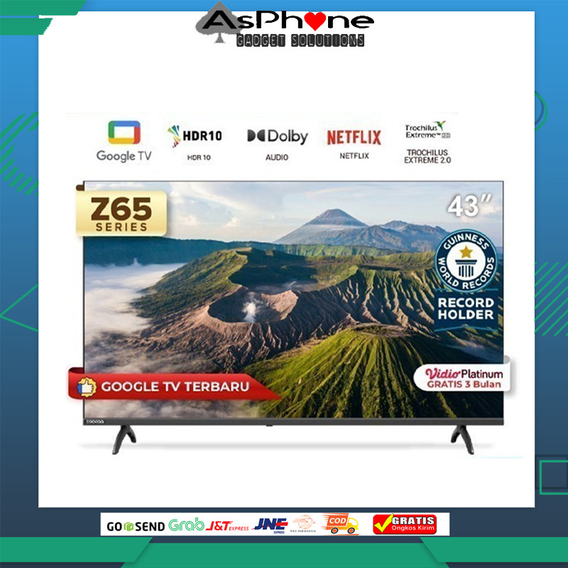 NEW COOCAA 43 inch GOOGLE TV-2K LED-TV (COOCAA 43Z65)