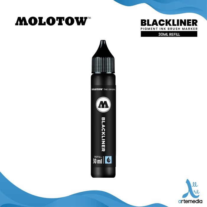

Spidol Permanen Molotow Blackliner Brush Pigment Ink Permanent Marker - BRUSH