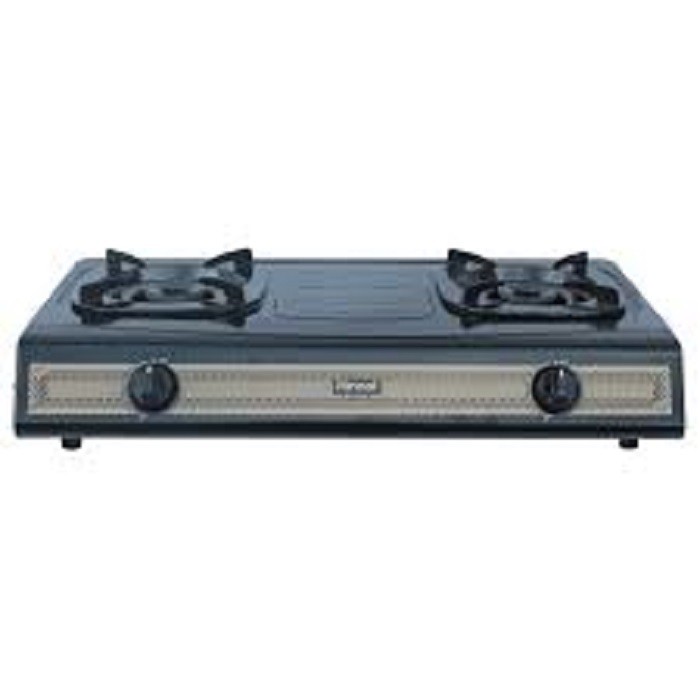 Rinnai Kompor Gas 2 Tungku RI-522S Stainless Hitam Original Bergaransi - BES