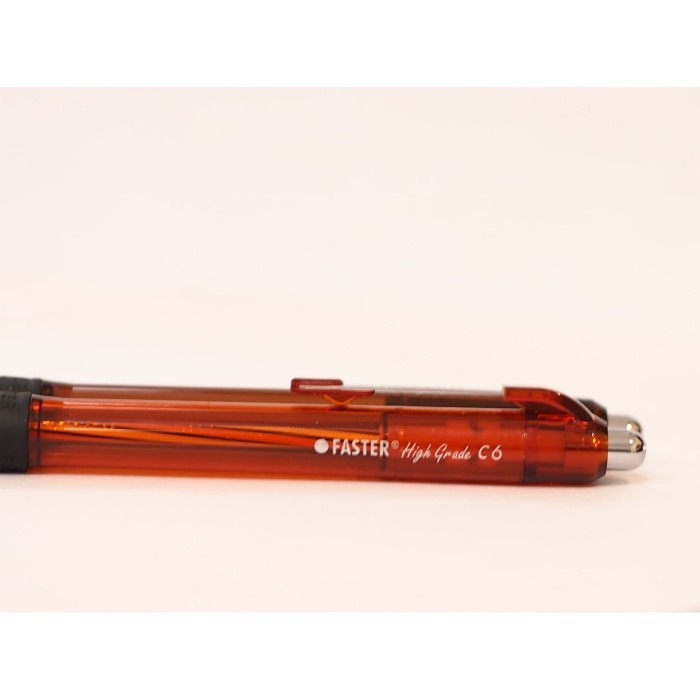 

Ballpoint /Pulpen Faster C6 ,0.7 mm isi 12 pcs - black & blue - Biru