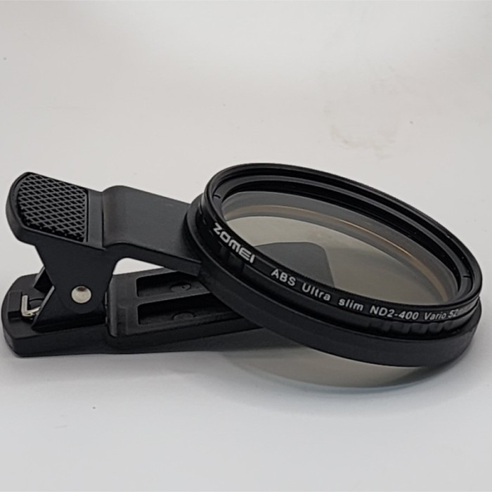 Zomei Filter Smartphone Variable ND2-400 for Iphone & Android HP Handphone Filter Clip ND 2-400