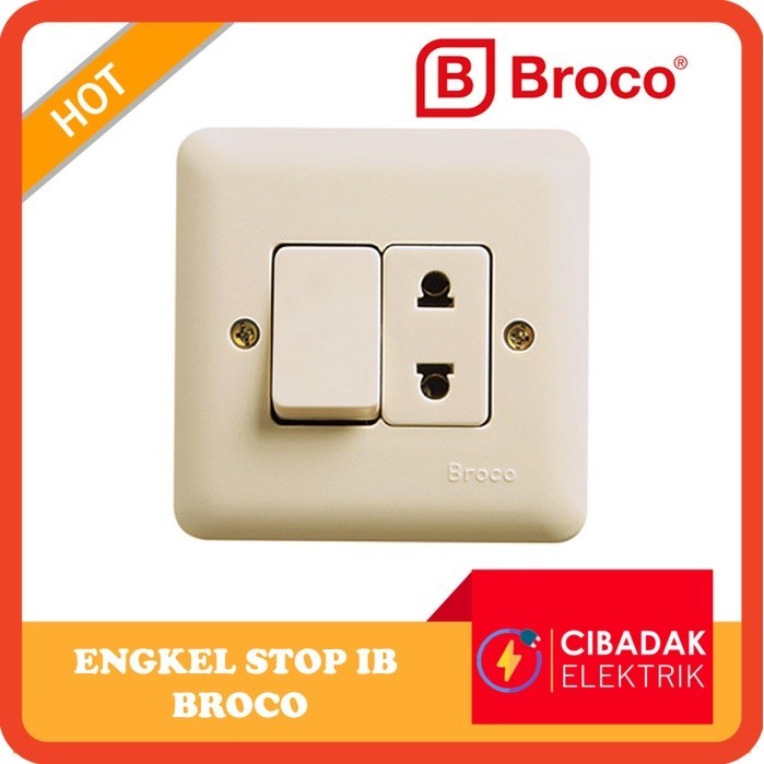 STOP KONTAK SAKLAR ENGKEL IB BROCO 525361U / ENGKEL STOP IB BROCO