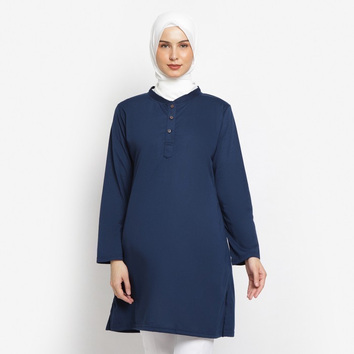 NEW -Nzinga TUNIK KAOS MUSLIMAH - AFFI - Putih