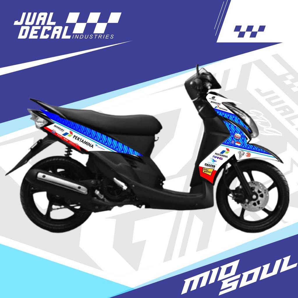 Striping Mio Soul Variasi | Stiker Mio Soul Karbu 2010 | MANDALIKA Livery