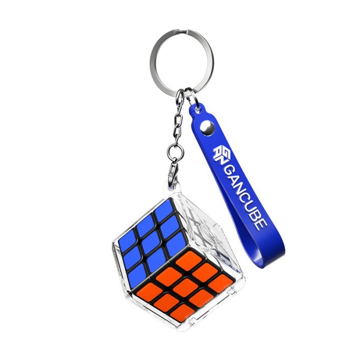 [[Promo]]Ready Rubik Gan 328 3x3x3 Black Base 3x3 Mini Keychain Gantungan Kunci