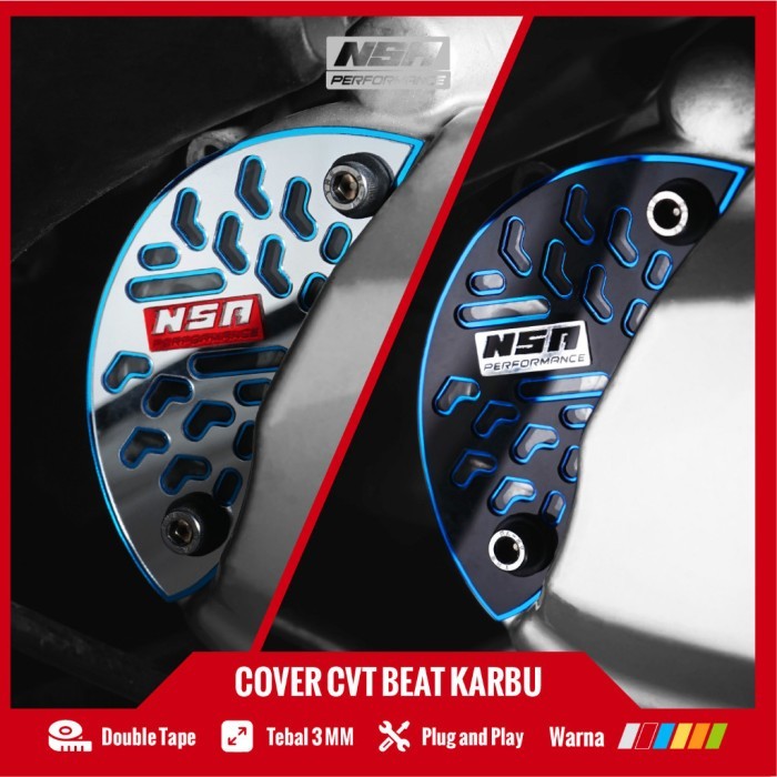 NSA COVER CVT Beat Karbu Beat FI Scoopy Karbu Aksesoris Beat Scoopy Aksesoris Motor NSA PERFORMANCE 