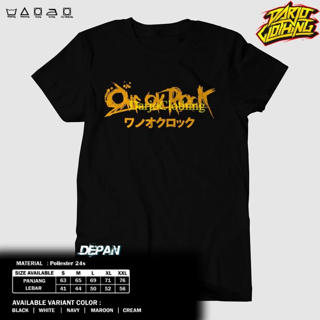 Toko Kaos Combed - KAOS ONE OK ROCK - BAJU ONE OK ROCK YELLOW