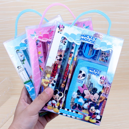 

S5926 Stationery Set / Alat Tulis Set 6 in 1 Hadiah Souvenir / Paket Alat Tulis + Dompet Anak / Alat Tulis Set Karakter