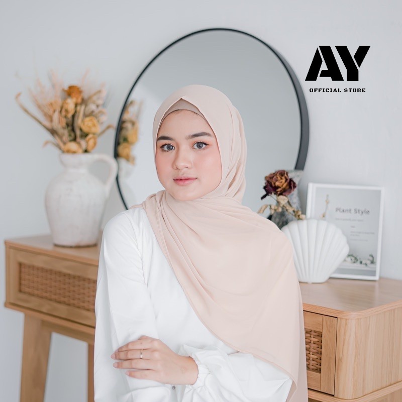 jilbab pashmina ceruty babydoll premium size 180x75 jahit tepi/kerudung pasmina ceruty baby doll pre