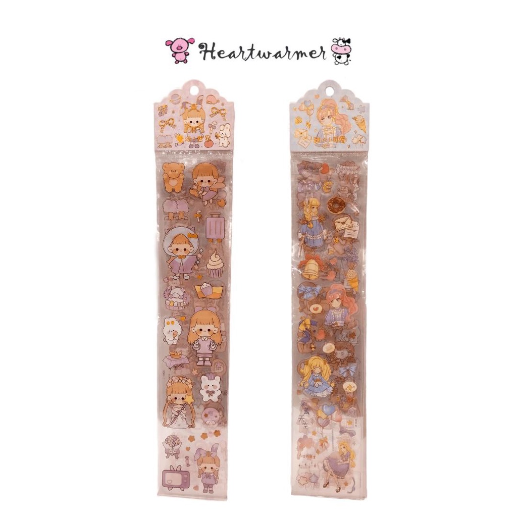 

Sticker Panjang Transparent Motif Cute isi 3 Pcs