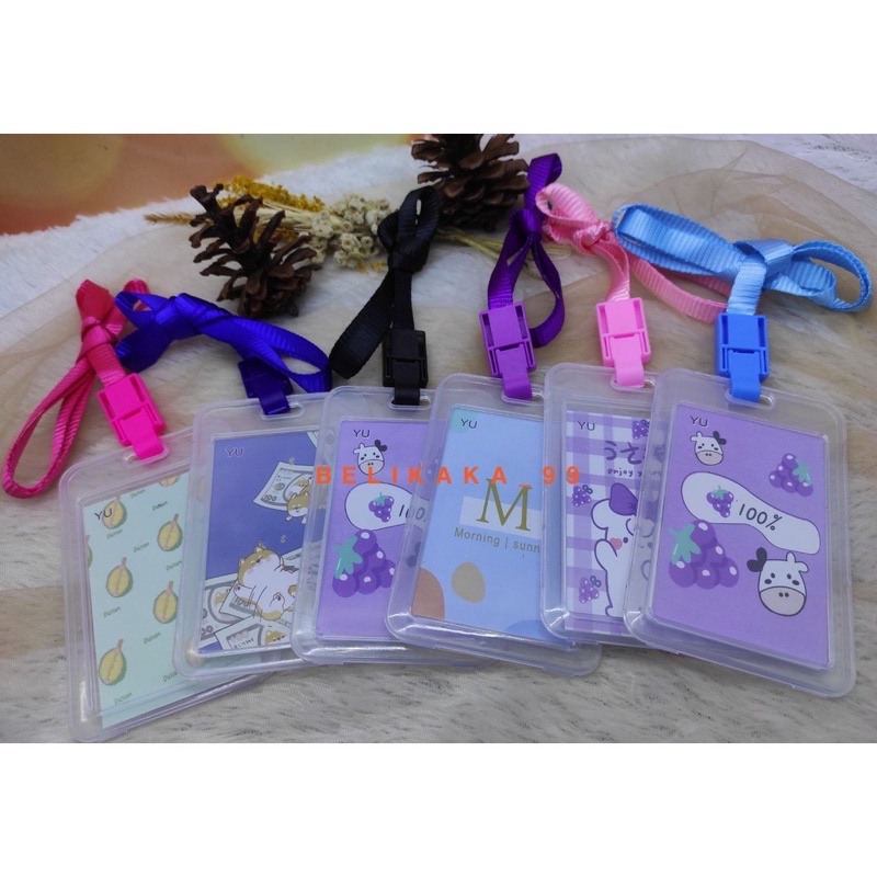 

(COD/INSTAN) TALI ID CARD NAME TAG PLASTIK WARNA TRANSPARAN POLOS / TALI ID CARD NAMA / ID CARD PANITIA / NAME TAG POLOS / ID CARD HOLDER (analla store pdg)