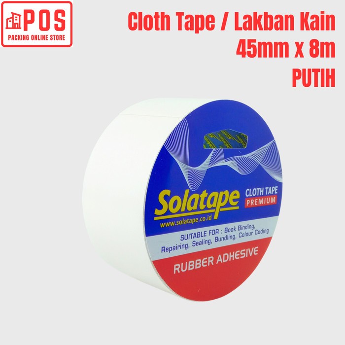 

Cloth Tape / Lakban Kain Putih 45mmx8m | Solatape