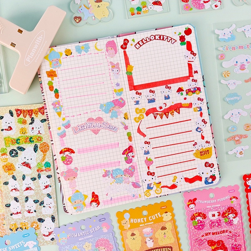 

1A. Stiker Murah Sanrio - My Melody Hello Kitty - DIY [thehanscorner]