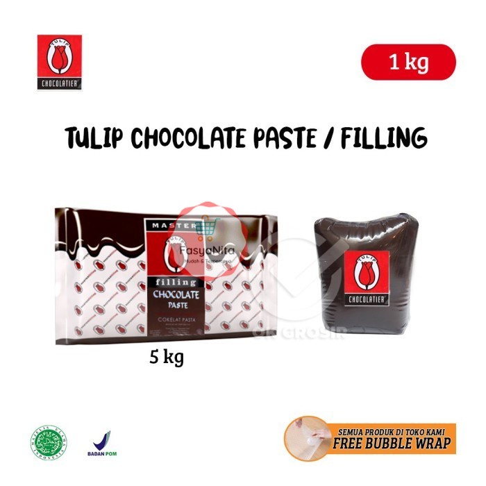 

Tulip Chocolate Paste / Filling Cokelat [1 kg] - Hazelnut Choco - FasyAnita Mart Denpasar