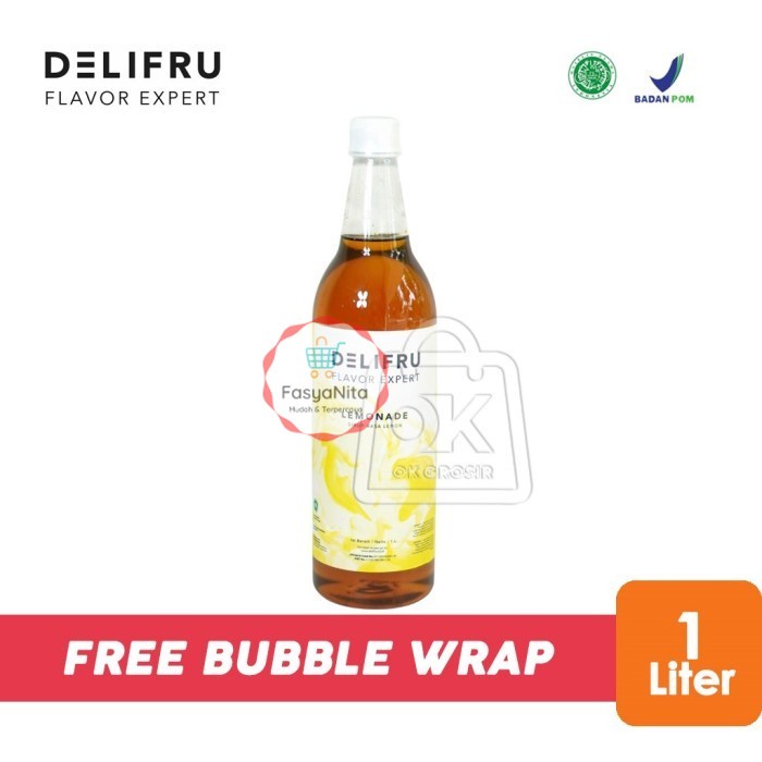 

Delifru Syrup Lemonade - Sirup Lemon [Botol Plastik 1 Liter] - FasyAnita Mart Denpasar