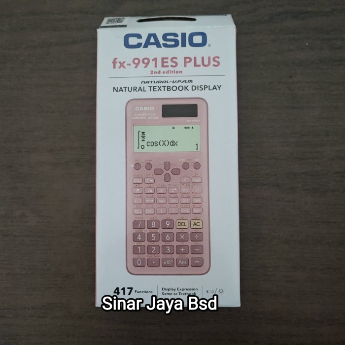 

Kalkulator Scientific Ilmiah CASIO FX991ES Plus Black Pink GARANSI 1Th