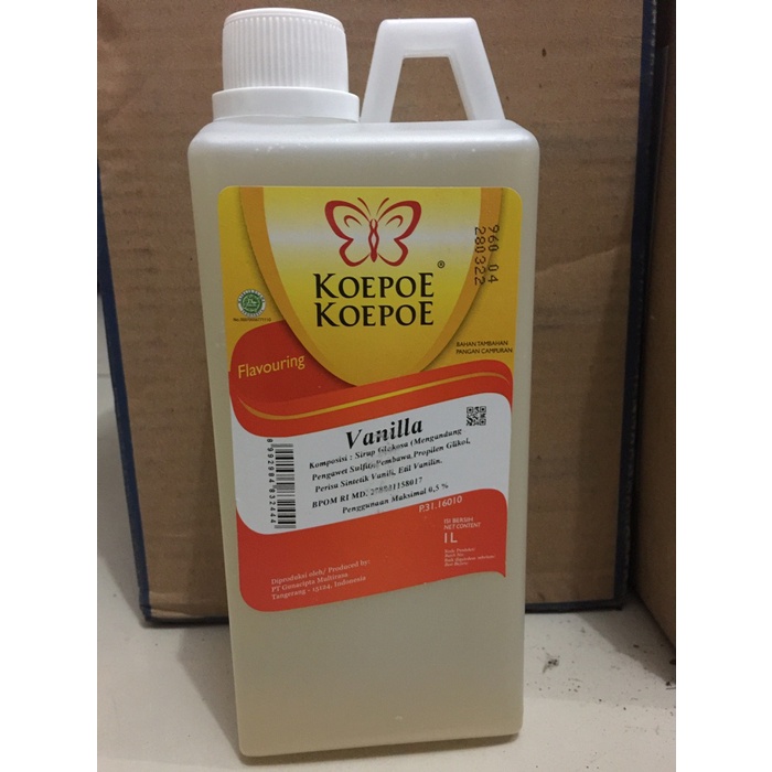 

Promo Termurah Pasta Vanilla Koepoe Koepoe Vanili Kupu Kupu 1 liter