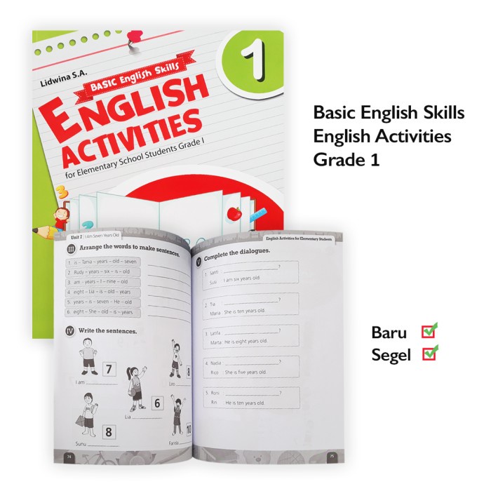 

Buku Basic English Skills Activities For Elementary School Student - Grade 2