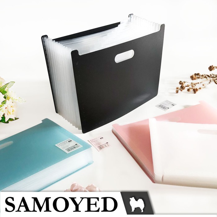 

Map Harmonika / Sekat / Expanding Folder / Box File A4 Samoyed EFD-4S - Turquoise TP