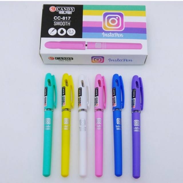 

Pulpen InstaPen 0,5mm SQUEEZY CANDY SQ-817 (12pc)