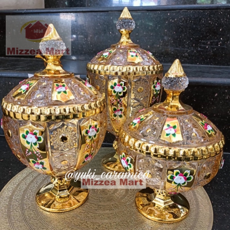 MizzeaMart toples lebaran gold/toples kaca emas/toples kaca gold