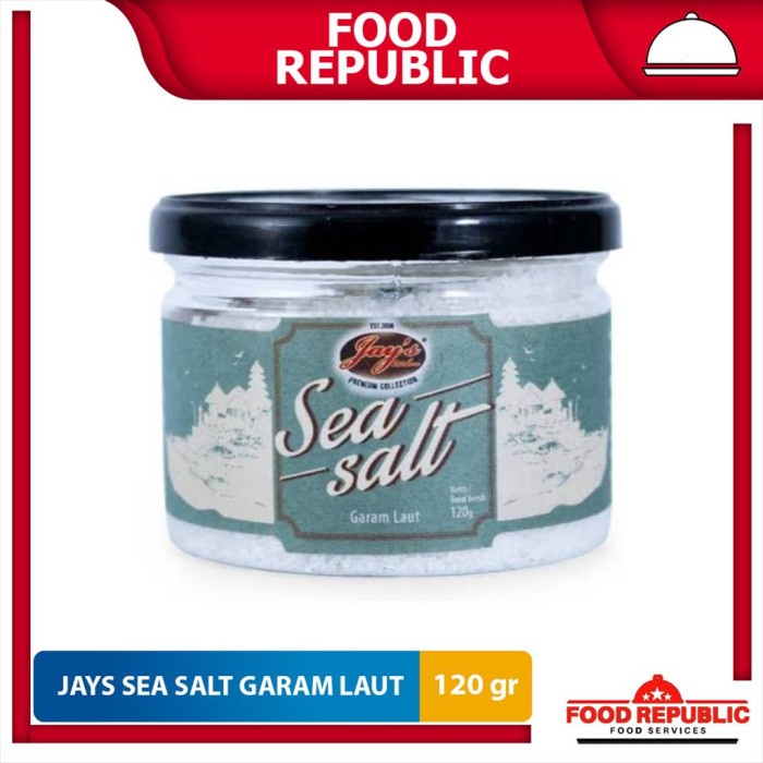 

New Produk Terlaris Jay's Sea Salt 120 GR / Garam Laut Alami Tinggi Mineral dan Nutrisi