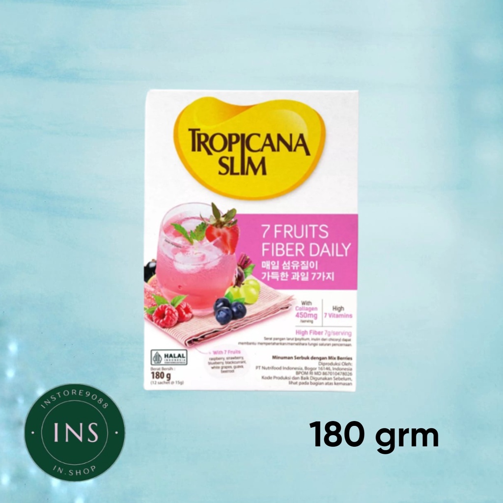 

Tropicana slim 7 fruit fiber daily 180grm