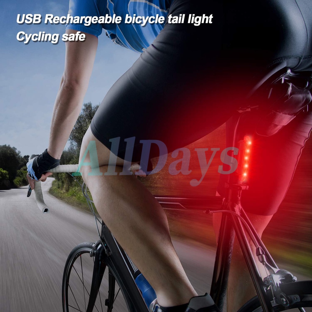 Lampu Belakang Sepeda USB Rechargeable Viral Untuk Peringatan Pencahayaan Cahaya Lampu Belakang Sepeda LED USB Rechargeable Anti Air