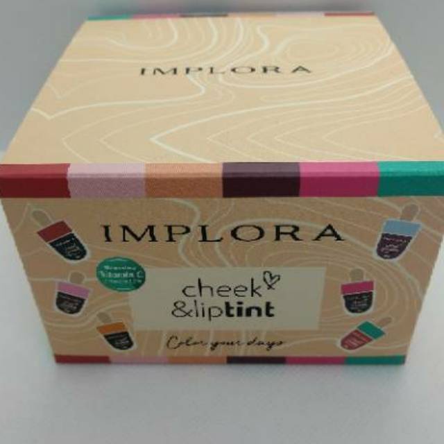 liptint implora 1 box cheek & liptint bentuk eskrim lusinan isi 12 pcs by Devirzha Group